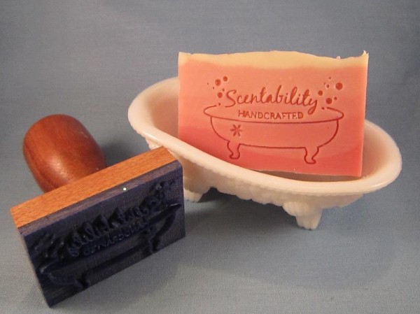 soap stamp on soap